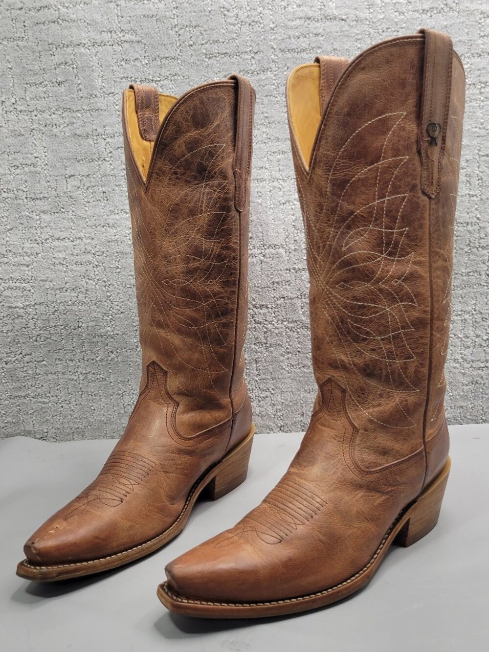Tecovas The Annie Monarch Women's Size US7.5B Scotch Goat Cowgirl Boots.